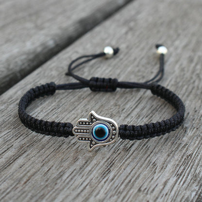 Pulsera de hilo con símbolo de la suerte Hamsa hecha a mano de Mythstone