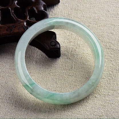 Mythstone Natural Jade Luck Healing Prosperity Bangle Bracelet