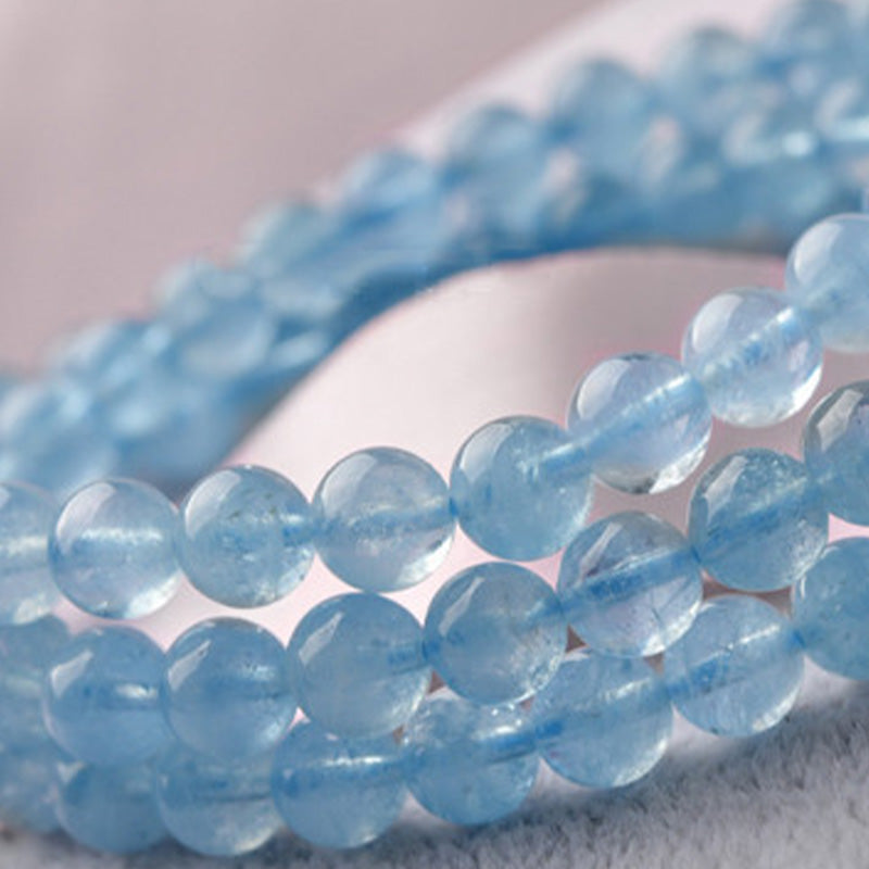 Mythstone Natural Aquamarine Peace Healing Bracelet