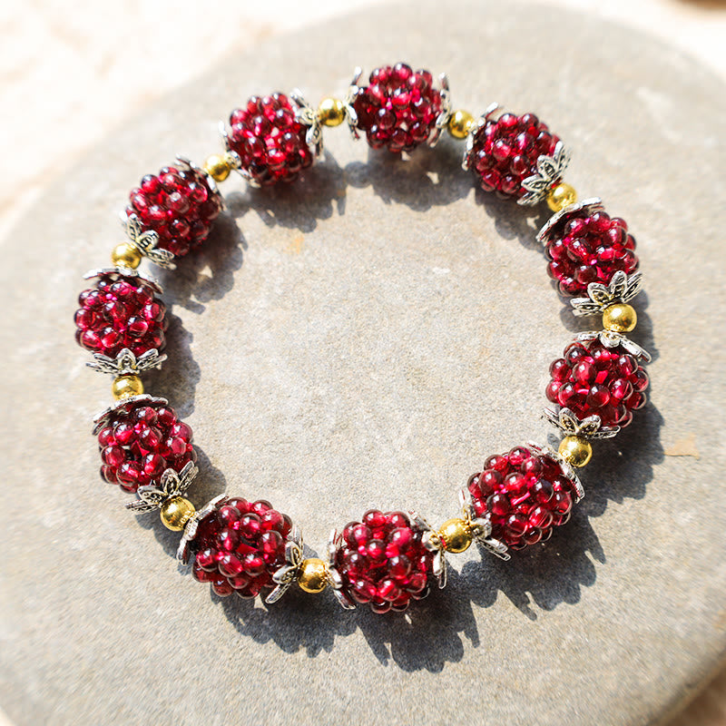 Mythstone Natural Garnet Healing Bracelet