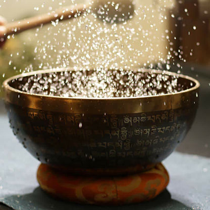 Mythstone Sutra Singing Bowl Handcrafted for Healing and Meditation Positive Energy Sound Bowl Set