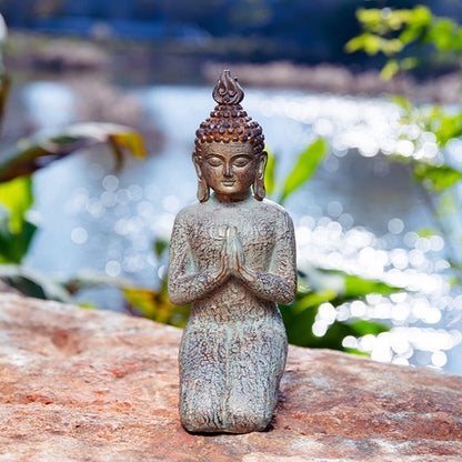 Mythstone Meditating Zen Buddha Serenity Resin Statue Figurine Home Decoration