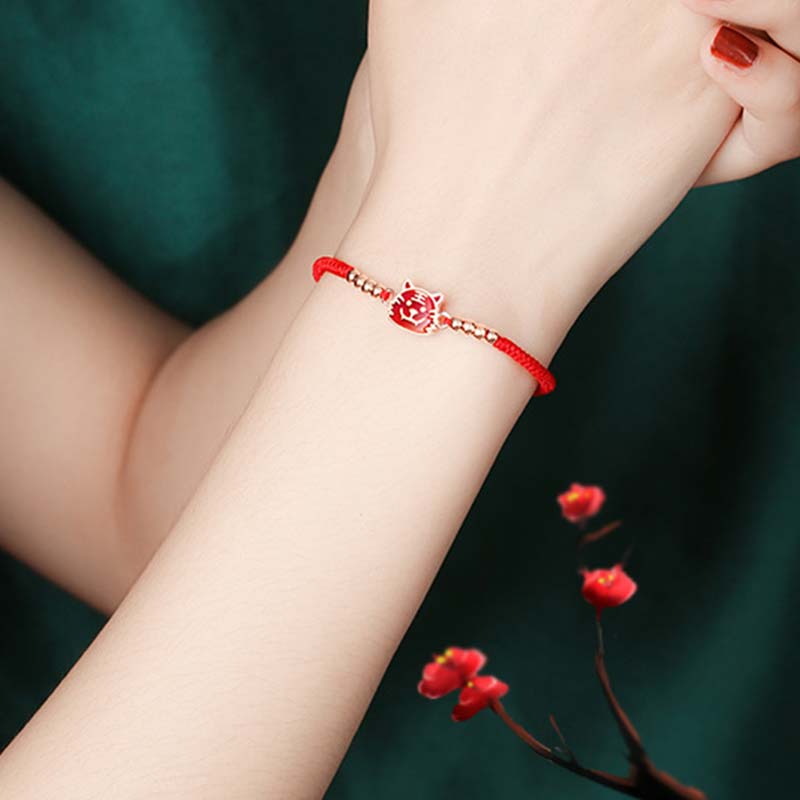 MythStone 12 Chinese Zodiac Lucky Red String Bracelet