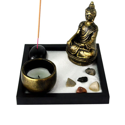 Mythstone Buddha Symbol Rocks Meditation Calm Zen Garden Home Decoration