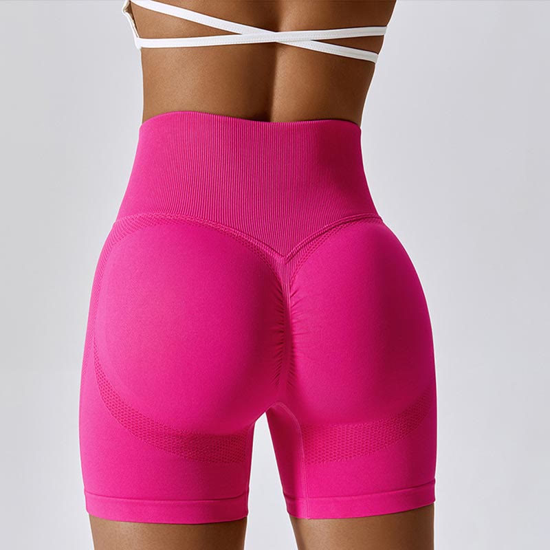 Mythstone Women Seamless Sports Fitness High Waist Yoga Workout Shorts