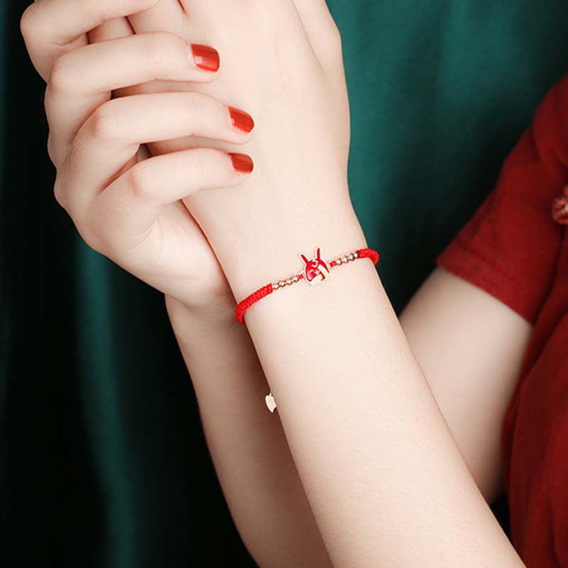 MythStone 12 Chinese Zodiac Lucky Red String Bracelet