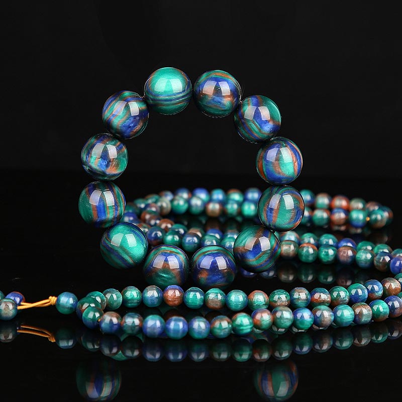 MythStone Colorful Sea Willow Mala Positive Bracelet Ring