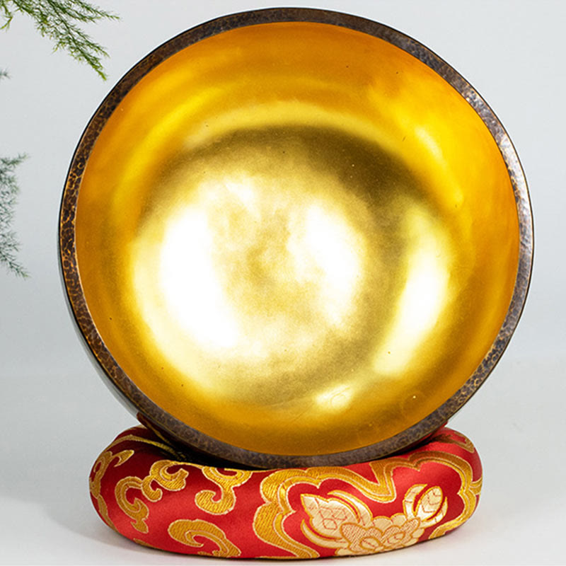 Mythstone Tibetan Meditation Sound Bowl Handcrafted Healing Yoga Mindfulness Singing Bowl Set