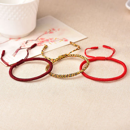 Mythstone Tibetan Lucky 3 Combination Sets Red String Bracelet