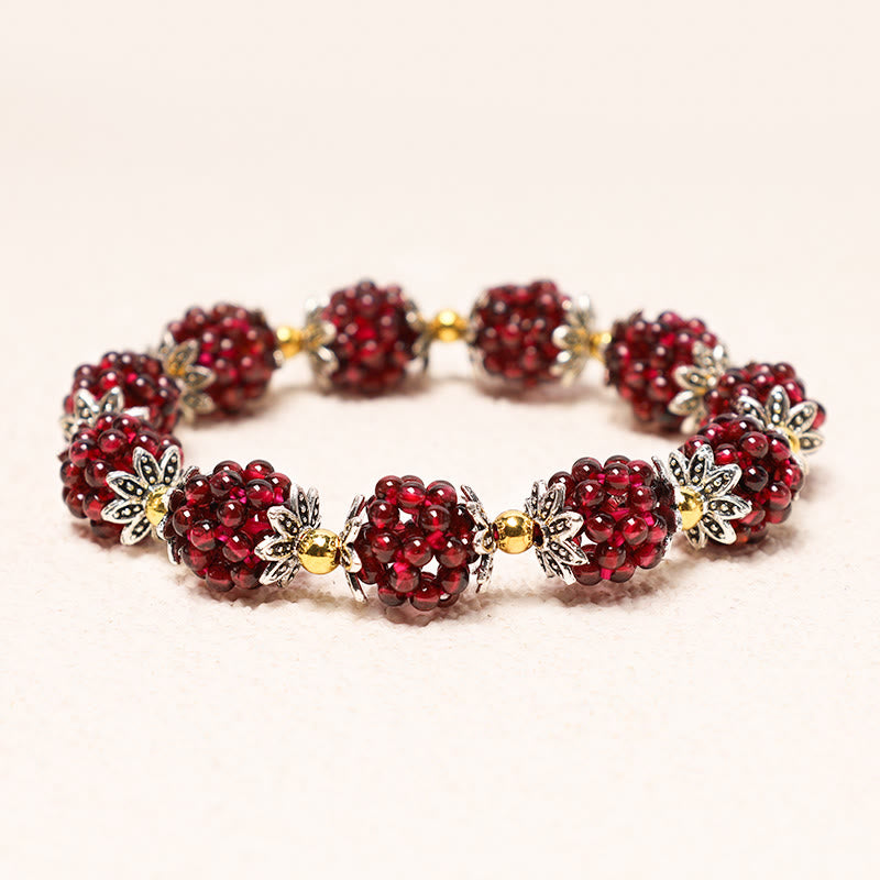 Mythstone Natural Garnet Healing Bracelet