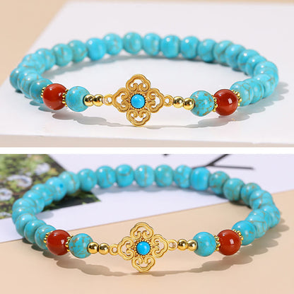 Mythstone Turquoise Bead Protection Balance Bracelet