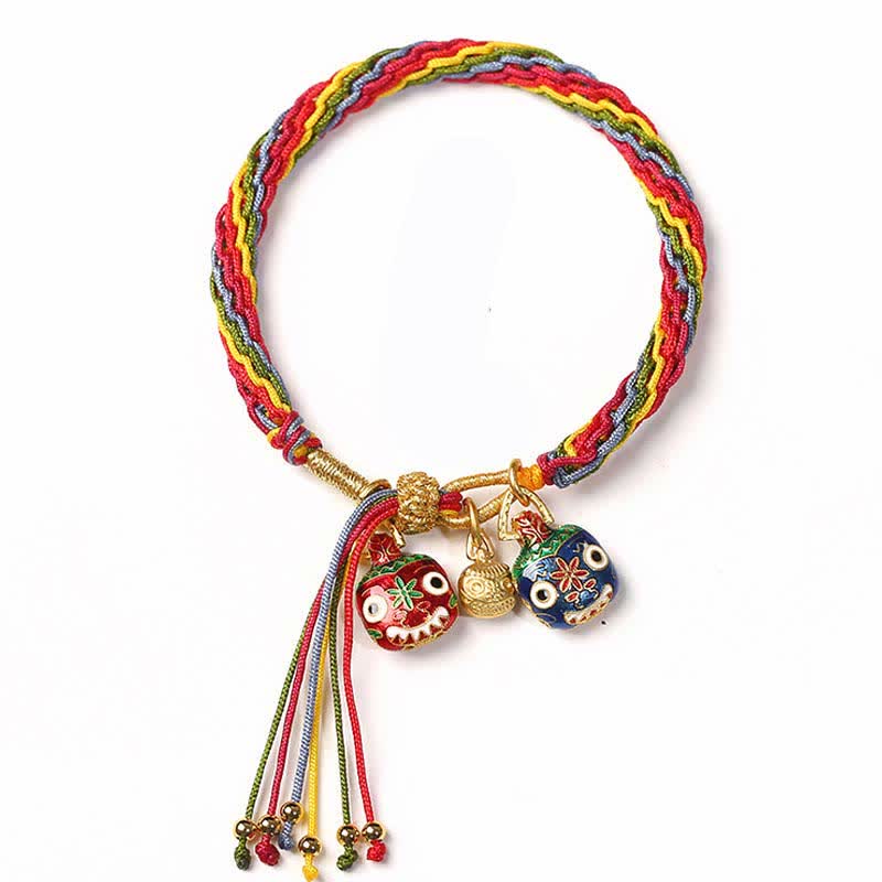 Reincarnation Knot Luck String Protection Braid Bracelet