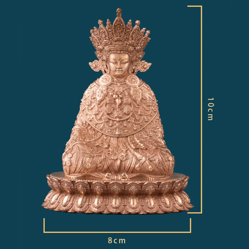 Mythstone Shakyamuni Figurine Compassion Handmade Copper Statue Decoration