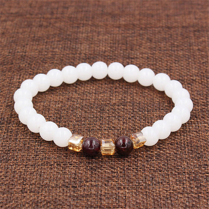 MythStone Natural White Jade Protection Bracelet