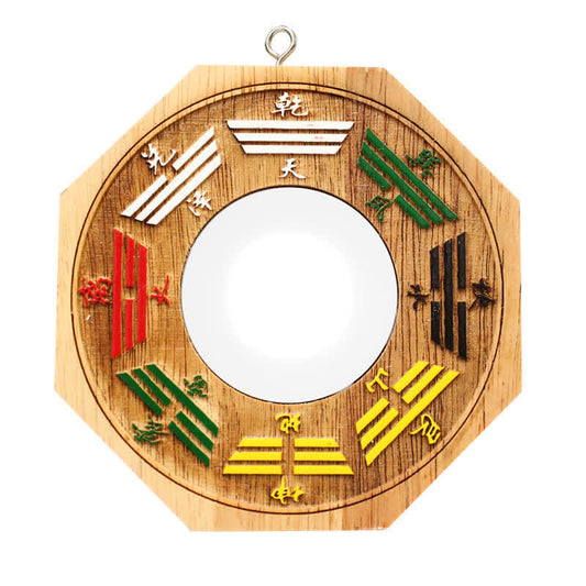 Mythstone Feng Shui Bagua Map Peach Wood Balance Energy Map Mirror