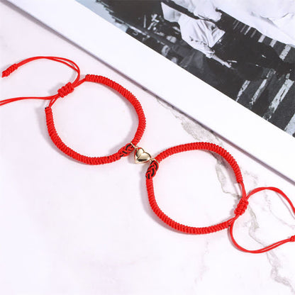 Mythstone 2Pcs Tibetan Luck Chinese Knot Protection String Bracelet