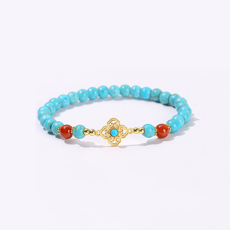 Mythstone Turquoise Bead Protection Balance Bracelet