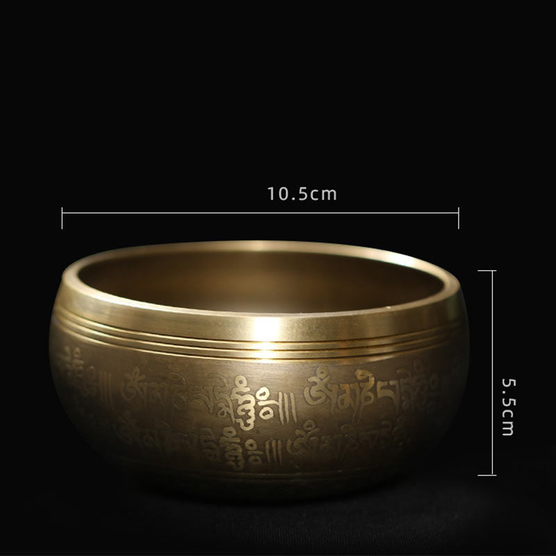 Mythstone Tibetan Meditation Sound Bowl Handcrafted for Healing and Mindfulness Singing Bowl Set