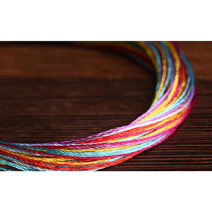 Pulsera de hilo de cinco hilos de colores hecha a mano con Mythstone tibetano para adultos y niños con protección para el Festival del Barco del Dragón