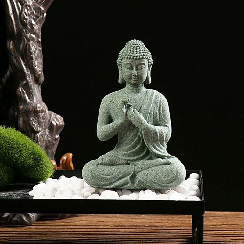 Mythstone Tibetan Meditation Contemplation Buddha Serenity Compassion Statue Figurine Decoration