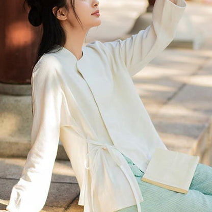 Mythstone Long Sleeve Jacket Shirt Top Wide Leg Pants Zen Tai Chi Yoga Meditation Clothing