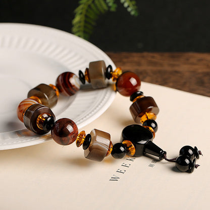 Mythstone Natural Sardonyx Luck Bracelet