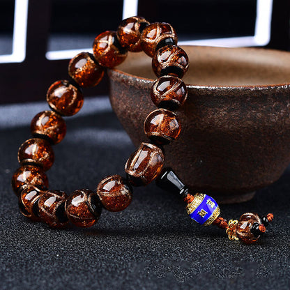 Mythstone Tibetan Dragon Vein Agate Healing Bracelet