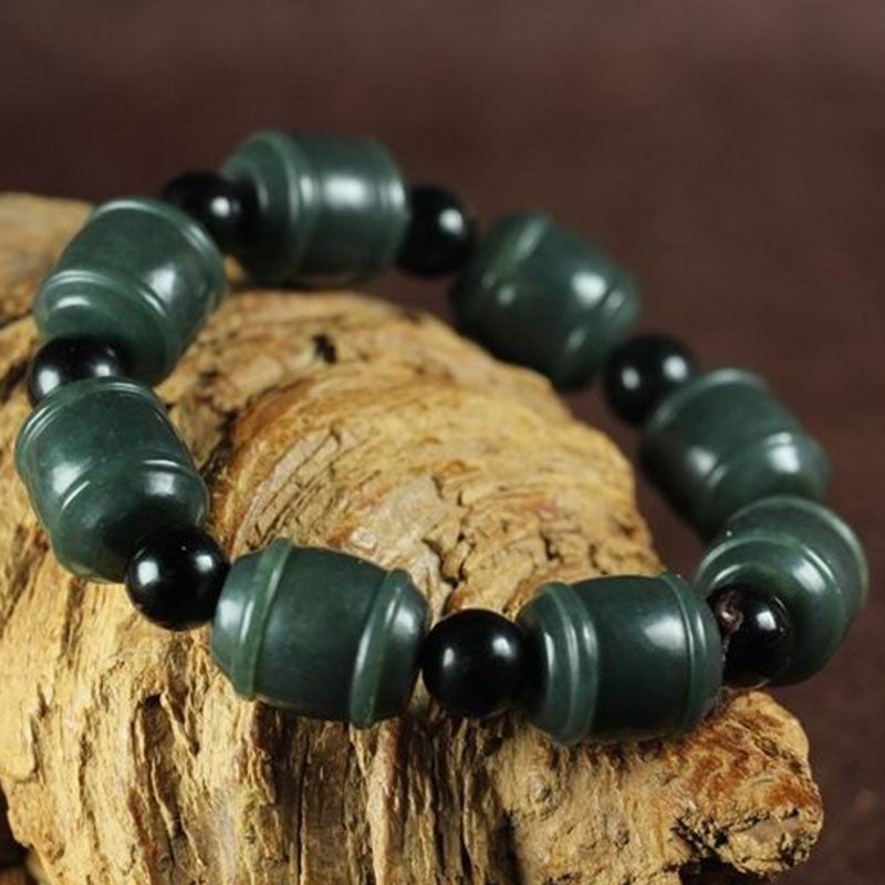 Mythstone Natural Cyan Jade Cure Bracelet