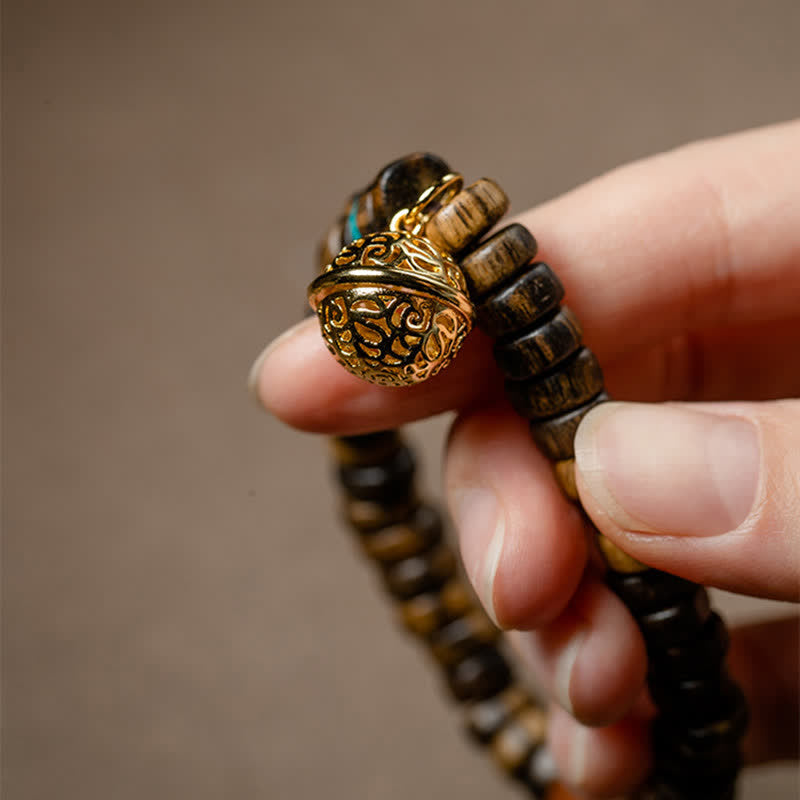 Mythstone Agarwood Red Agate Turquoise Balance Strength Bracelet