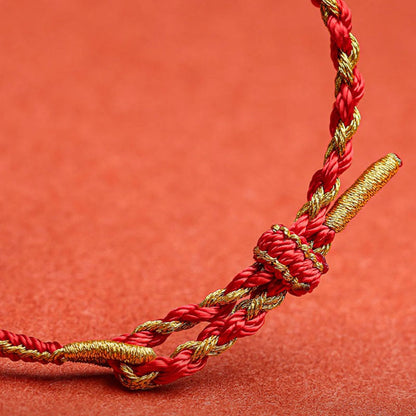 Pulsera trenzada de protección hecha a mano con el símbolo del zodíaco chino, conejo, gallo, rata, caballo y dragón de Mythstone