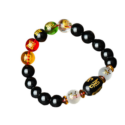 Mythstone Tibetan Black Onyx Luck Bracelet