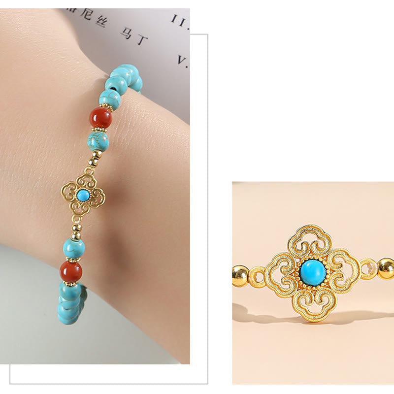 Mythstone Turquoise Bead Protection Balance Bracelet