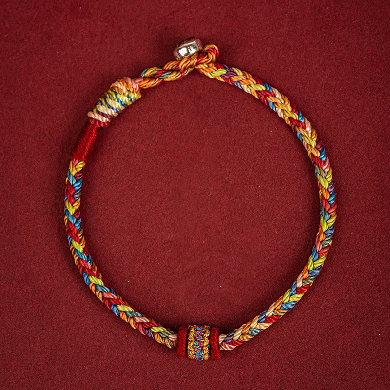 Mythstone Handmade Dragon Boat Festival Luck Colorful Rope Child Adult Bracelet