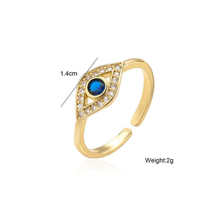 Mythstone Evil Eye Protection Blessing Copper Ring