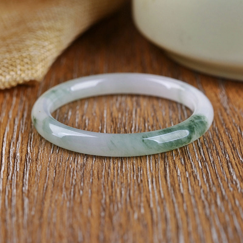 Mythstone Natural Jade Abundance Protection Bracelet Bangle