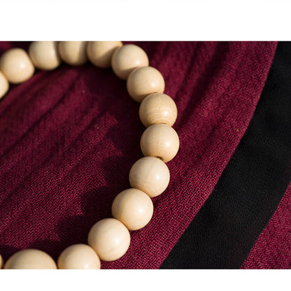 Mythstone Natural Abelia Biflora Wood Blessing Wrist Mala