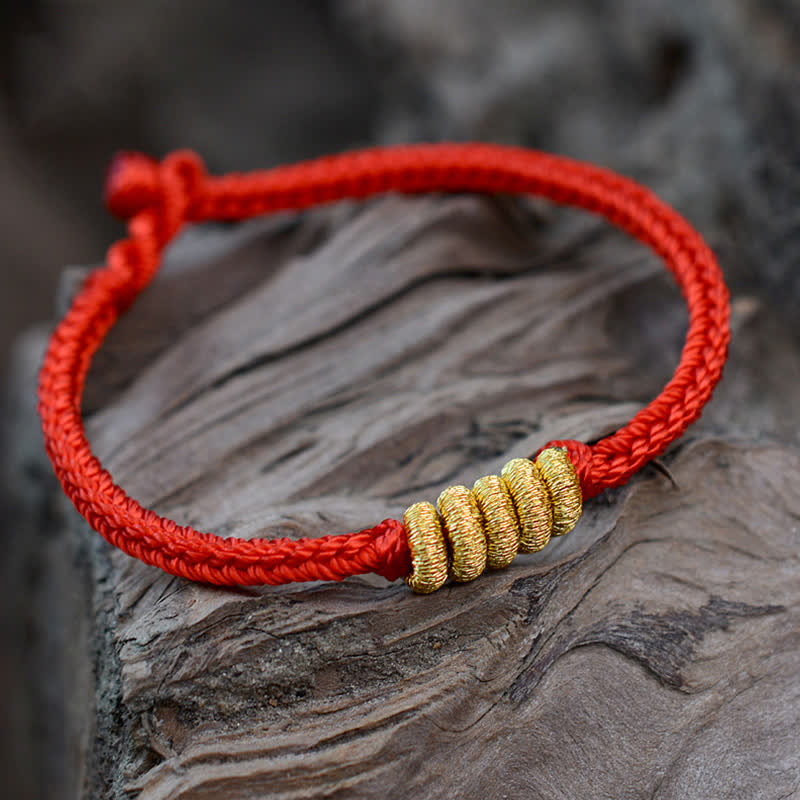 Pulsera trenzada con nudo chino de diseño simple hecha a mano Mythstone