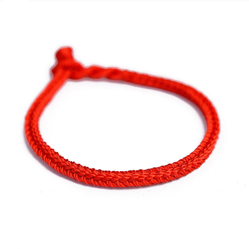 Mythstone Tibetan Handmade Eight Thread Peace Knot Protection Braided String Bracelet