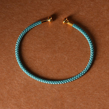 Mythstone Simple Design Handmade Luck Braid String Cuff Bracelet