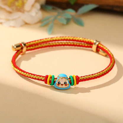 Mythstone Colorful Rope Zongzi Pattern Luck Handmade Child Adult Bracelet