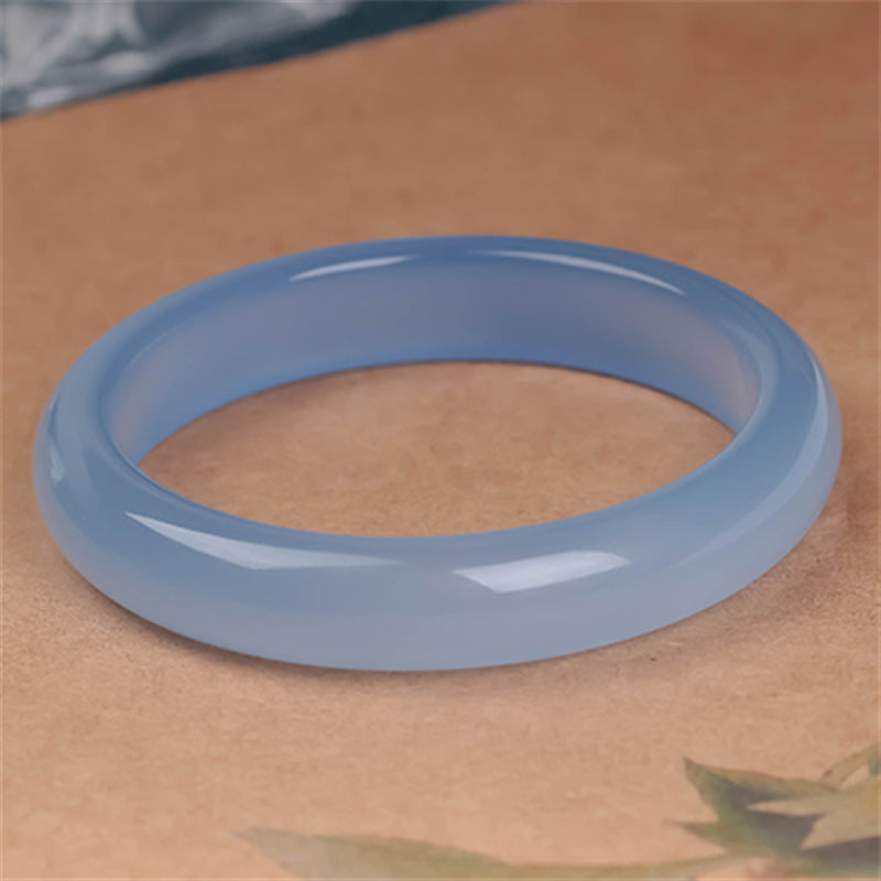 Mythstone Blue Chalcedony Emotional Balance Bracelet Bangle