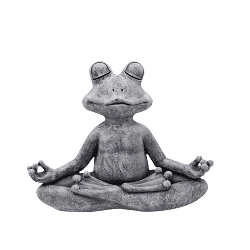 Mythstone Meditating Zen Dog Cat Frog Decoration