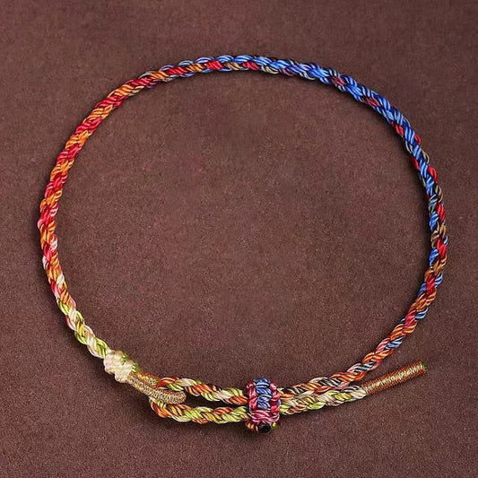 Mythstone Handcrafted Luck Colorful Rope Child Adult Bracelet