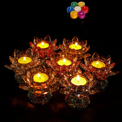 Mythstone Tibetan Lotus Candlestick Ornament