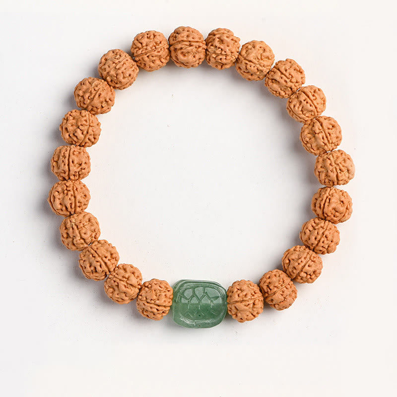 Pulsera de la riqueza y la buena suerte con la semilla de Bodhi de Rudraksha del Tíbet Mythstone