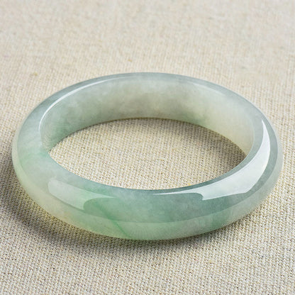 Mythstone Natural Jade Luck Healing Prosperity Bangle Bracelet