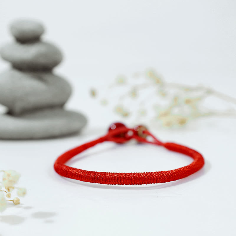 Mythstone FengShui Lucky Red String Ceramic Bracelet