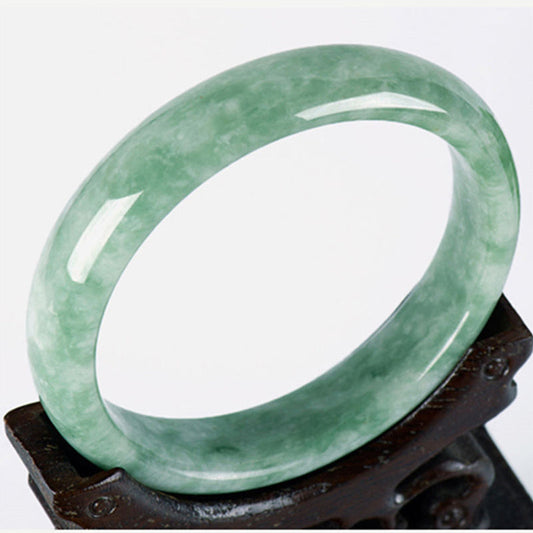 Mythstone Natural Jade Prosperity Bangle Bracelet