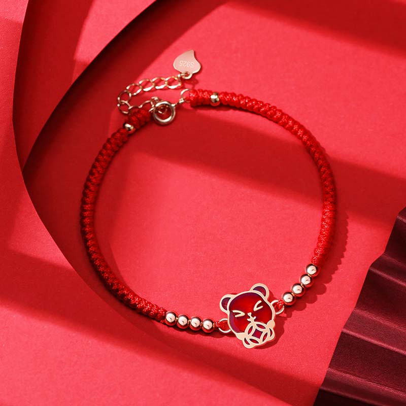 MythStone 12 Chinese Zodiac Lucky Red String Bracelet