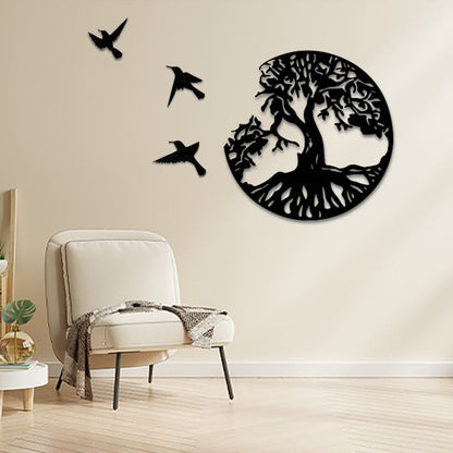 Mythstone Tree of Life Birds Creation Wall Art